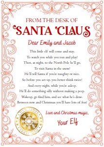 Letter From Santa Christmas Border 0523 design preview