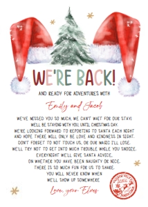 Letter We're Back Christmas Hat 0444 design preview
