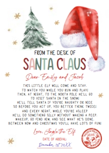 Letter From Santa Christmas Hat 0444 design preview