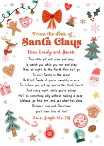 Letter from Santa Christmas Elements 0529 design preview