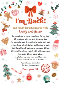 Letter I'm Back Elf Christmas Elements 0529 design preview