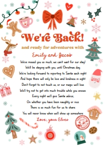 Letter We're Back Elf Christmas Elements 0529 design preview