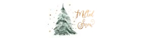 Water Bottle Labels Christmas Tree Gold 0363 design preview