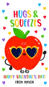 Valentine Tag Hugs and Squeezes Apples 0370 design preview