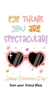 Valentine Tag Heart Sunglasses Spectacular Muted 0370 design preview