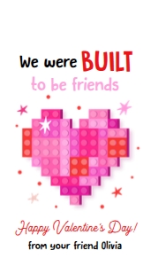Valentine Tag Blocks Built Friends 0370 design preview