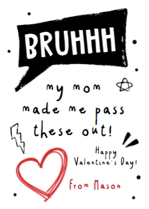 Valentine Card Bruh 0370 design preview