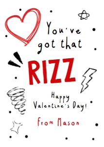 Valentine Card Rizz 0370 design preview