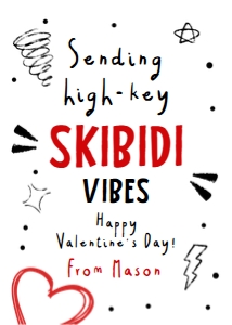 Valentine Card Skibidi 0370 design preview