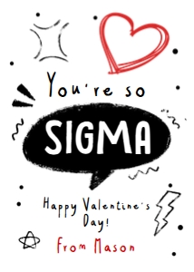 Valentine Card Sigma 0370 design preview