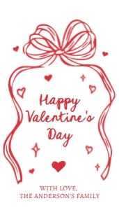 Valentine Tag Doodle White Bow2 0530 0370 design preview