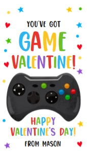 Valentine Tag You've got Game Game Controler 1 0370 design preview