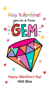 Valentine Tag True Gem 0370 design preview