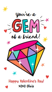 Valentine Tag True Gem Friend 0370 design preview
