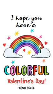 Valentine Tag Rainbow Colorful v2 0370 design preview