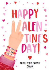 Valentine Card Bracelet Hand 0370 design preview