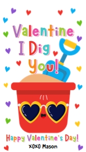 Valentine Tag Dig It Red 0370 design preview