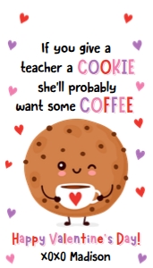 Valentine Tag Cookie Coffee 0370 design preview