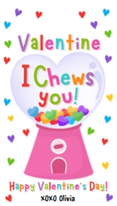 Valentine Tag Gumball Pink 0370 design preview