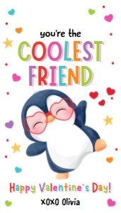Valentine Tag Penguin 0370 design preview