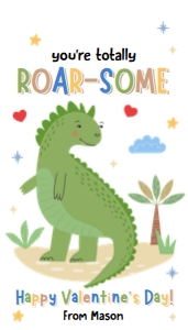 Valentine Tag Dinosaur 02 Totally Roar-Some 0370 design preview