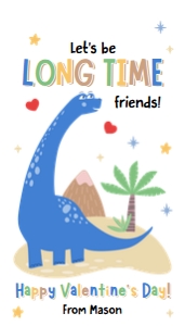 Valentine Tag Dinosaur 01 Long Time 0370 design preview