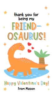 Valentine Tag Dinosaur 05 Friend-osaurus 0370 design preview