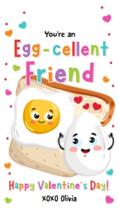 Valentine Tag Egg-cellent Friend 0370 design preview