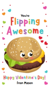 Valentine Tag Hamburger 0370 design preview