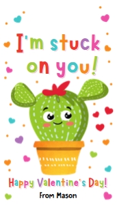 Valentine Tag Cactus 0370 design preview