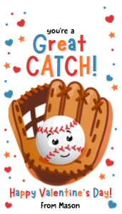 Valentine Tag Baseball 0370 design preview