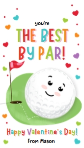 Valentine Tag Golf The Best 0370 design preview
