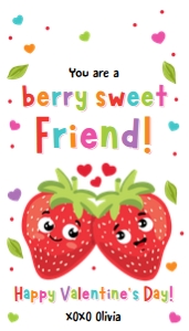 Valentine Tag Strawberry 0370 design preview
