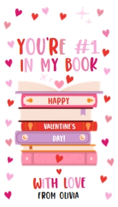 Valentine Tag Books #1 Book Pink 0370 design preview
