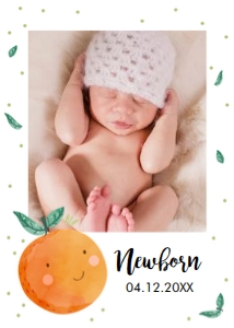 Monthly Banner Little Cutie 5x7 0330 design preview