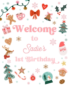 Welcome Sign Christmas Elements 0529 design preview
