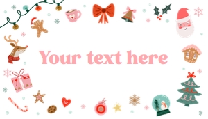 Food Label Christmas Elements 0529 design preview