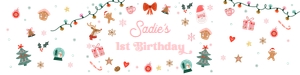Water Bottle Label Christmas Elements 0529 design preview