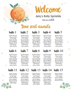 Seating Chart Little Cutie 0430 design preview