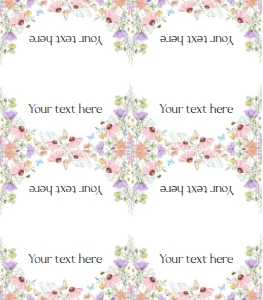 Food Label Wildflowers 0543 design preview