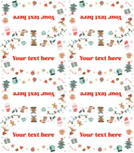Food Label Christmas Elements Neutral 0529 design preview