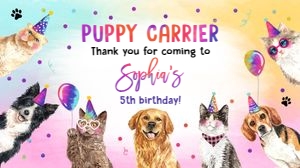 Gable Box Pawty Animals Cats and Dogs Puppy Carrier 0460 design preview