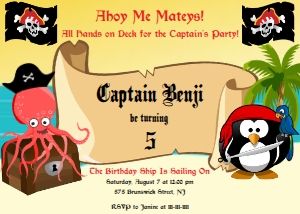 Pirate Card design preview