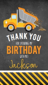 Construction Truck Favor Tag: Construction Truck Favor Tag