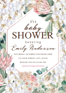Botanical Garden Baby Shower Invitation design preview