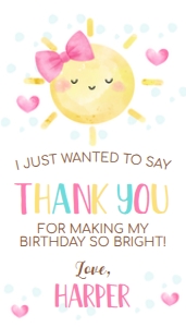 Sunshine Favor Tag: Sunshine Favor Tag