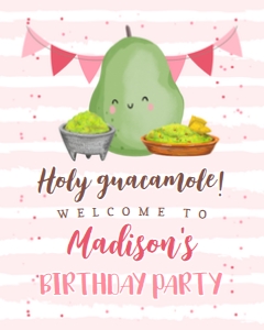 Avocado Pink Welcome Sign design preview