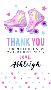 Roller Skating Favor Tag: Roller Skating Favor Tag
