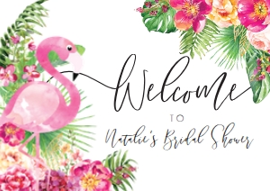 LAF-PNK-3-B354 - LAGUNA FLAMINGO - PINK - WELCOME SIGN - A2: LAF-PNK-3-B354 - LAGUNA FLAMINGO - PINK - WELCOME SIGN