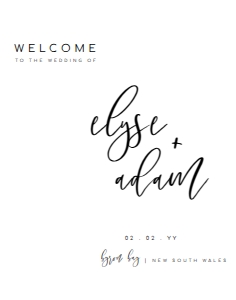 LUC-WHT-3-B481 - LUCAS SCRIPT - WHITE - WELCOME SIGN - 11" x 14": LUC-WHT-3-B481 - LUCAS SCRIPT - WHITE - WELCOME SIGN